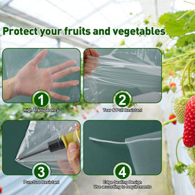 LECWELL weather resistant greenhouse film shields plants from wind and rain.