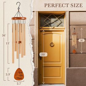 Leebbsin 36-inch wind chime for home or garden decor.