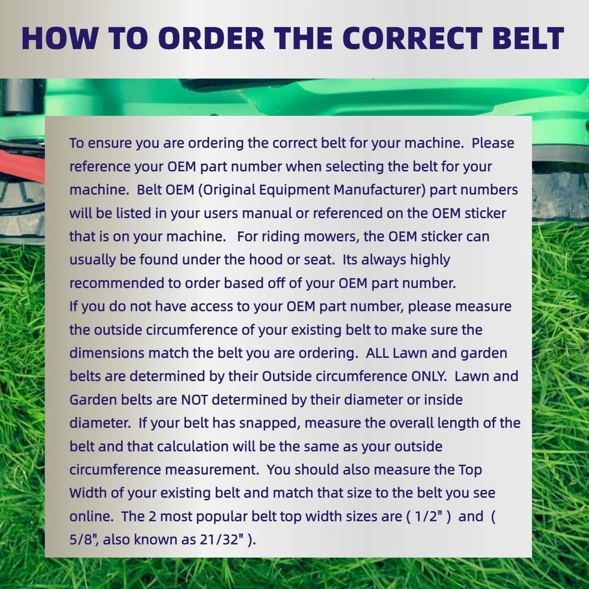 Leego deck belt X500-X590 fits Deere models for steady maintenance tasks
