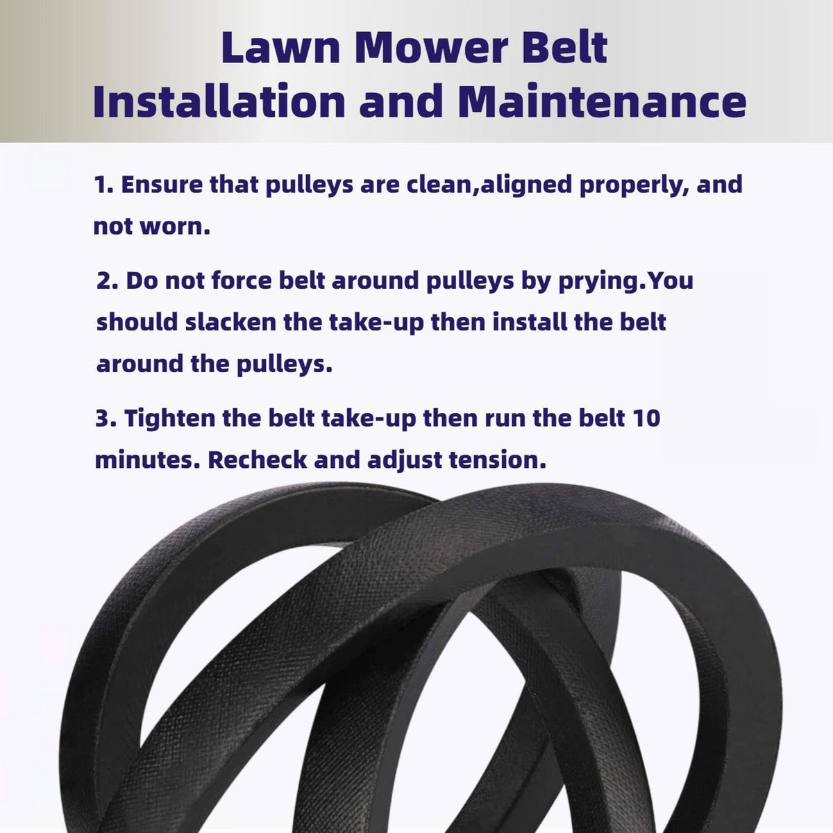 Leego belt with installation guide for easy setup