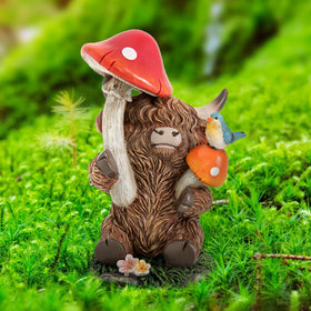 Leekung Highland Cow indoor decor, versatile centerpiece for shelves or tables