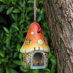 Leekung Mushroom Bird House outdoor decor elevates garden aesthetics