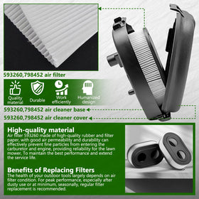 LEFITPA air filter 09P702 compatibility image highlights reliable engine compatibility.