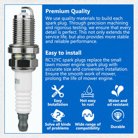 LEFITPA spark plug box displays two-pack and warranty
