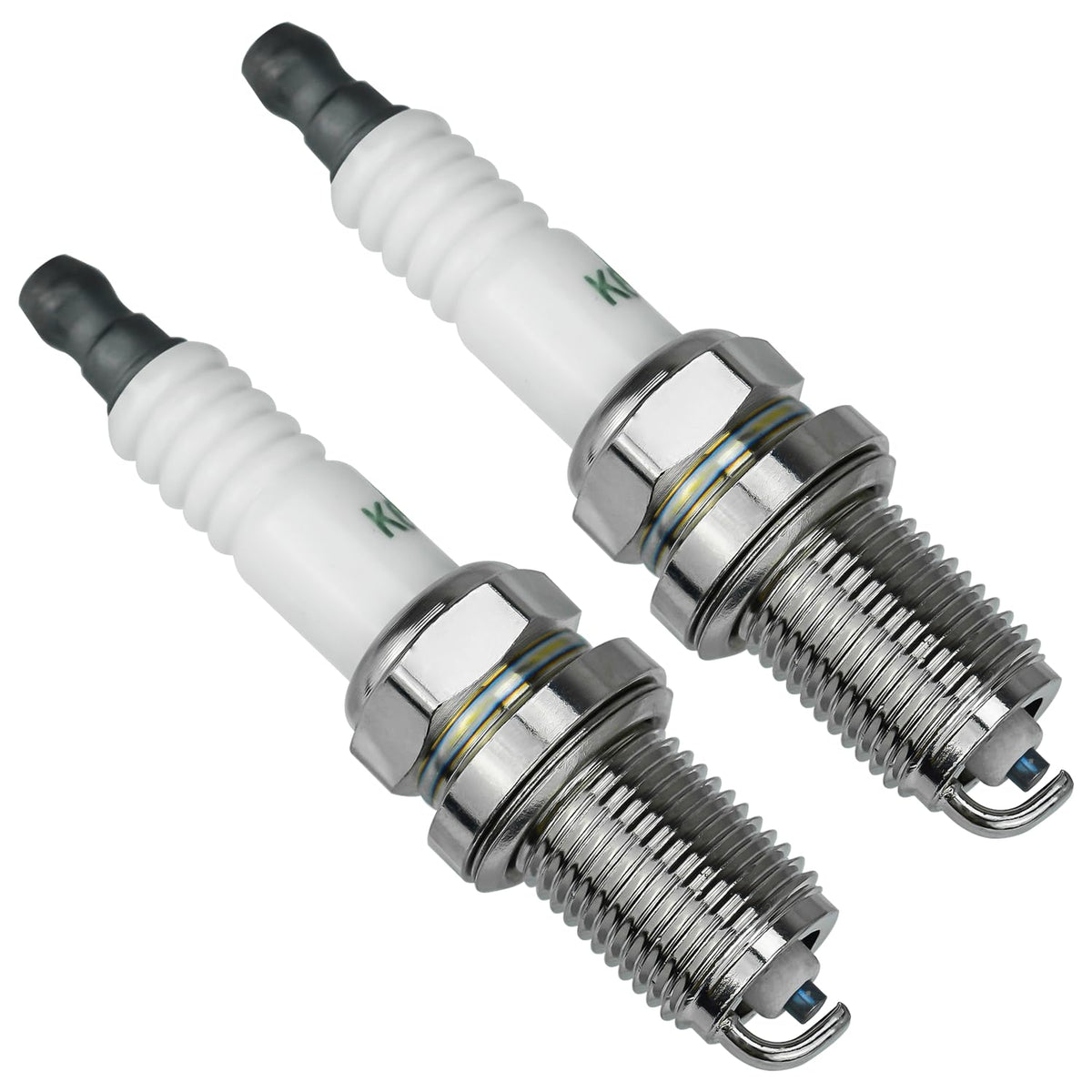 LEFITPA BKR5E-11 spark plug close-up for NGK lawn mowers, reliable ignition potential.