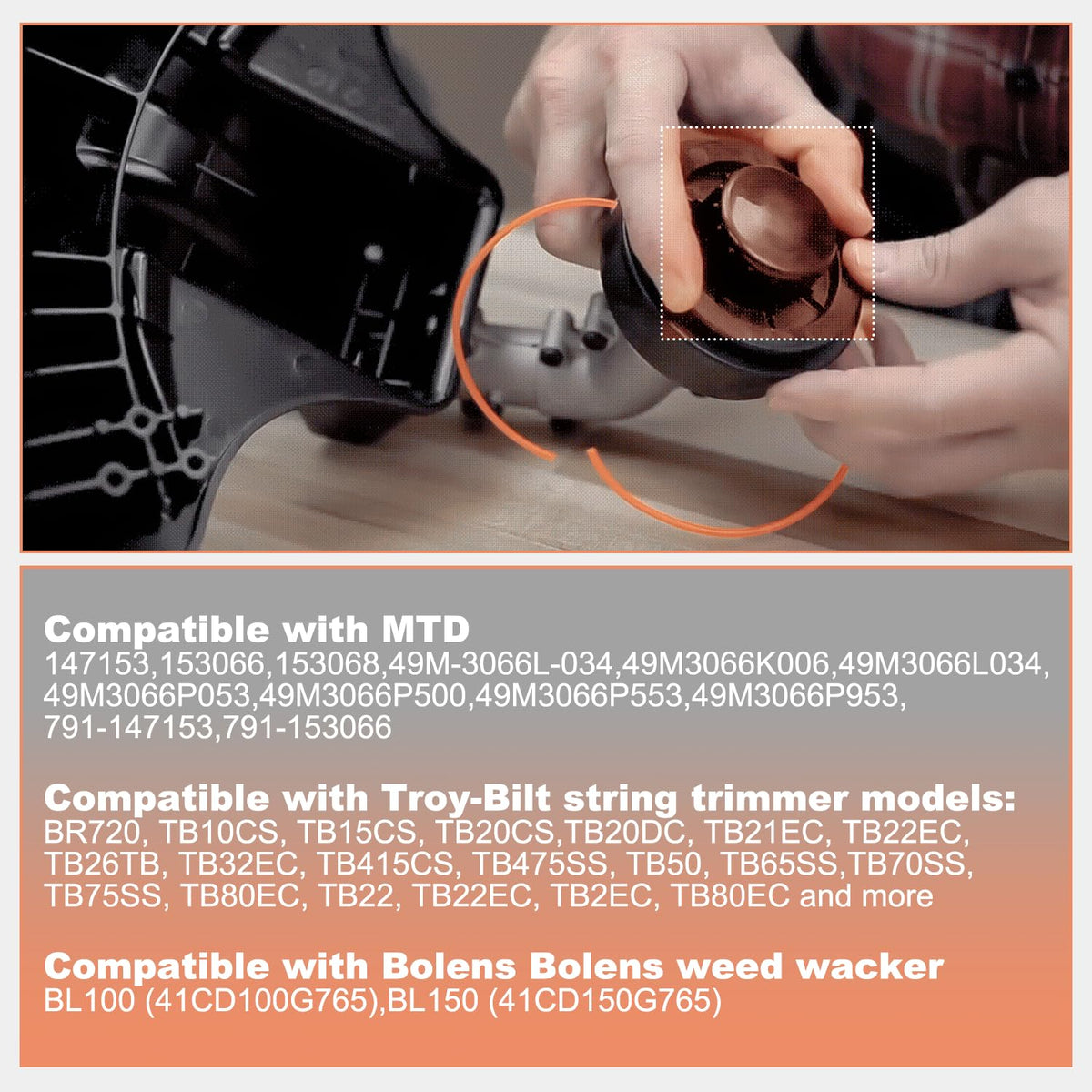 LEFITPA bump knob for Bolens BL110—easy installation with standard thread.