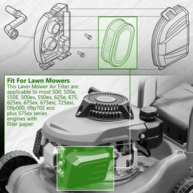 LEFITPA replacement air filter side view highlights compact, easy-to-install design.