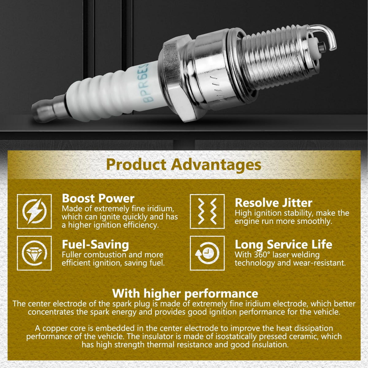 LEFITPA spark plug for ST62113 enables smooth operation and quick checks