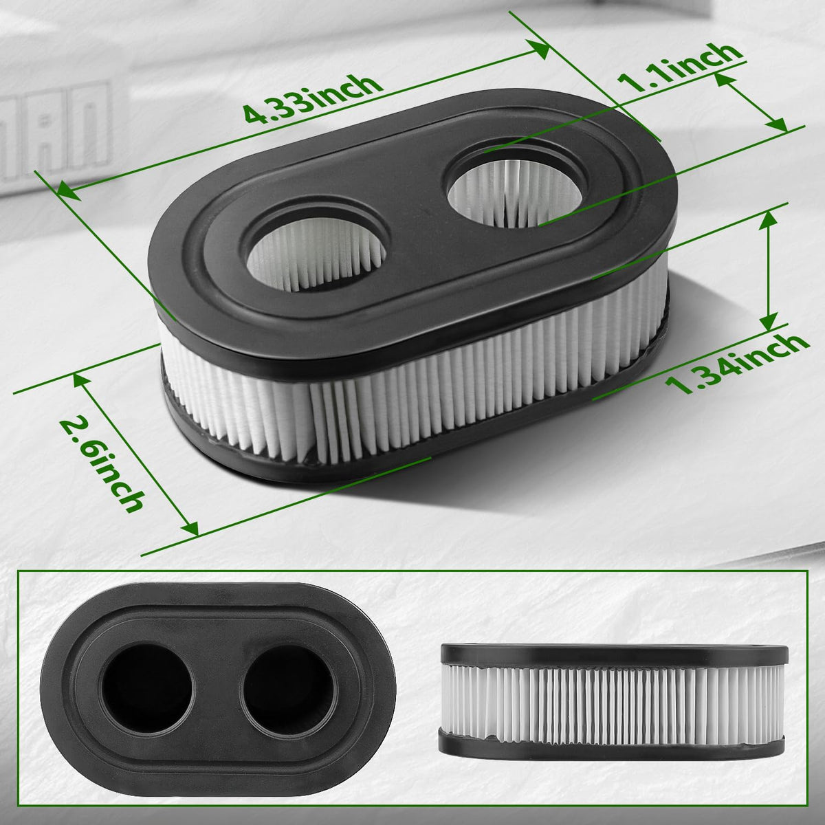LEFITPA two-pack packaging image emphasizes convenient maintenance with two filters.