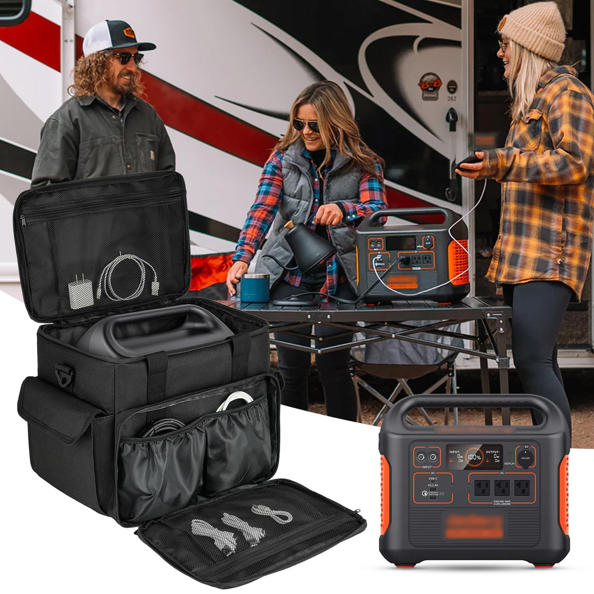 LEFOR·Z carrying case with adjustable shoulder strap for easy transport.