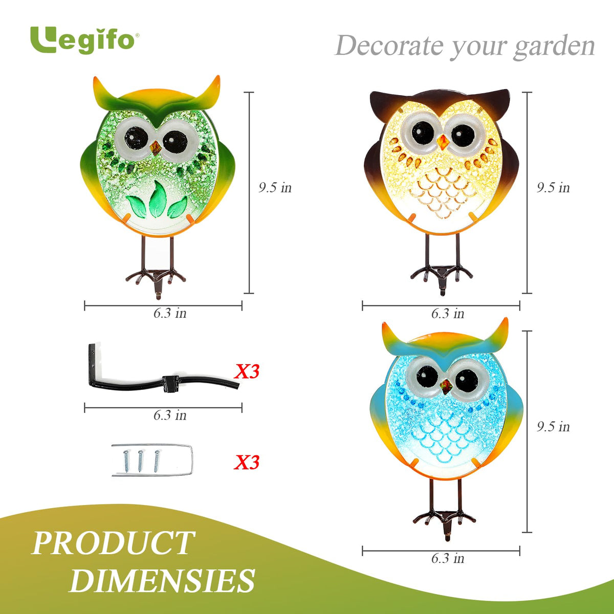 LEGIFO handcrafted owl design, artisan-made for garden and gift-worthy display