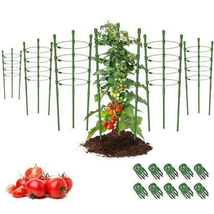 Legigo 36-inch plant cage six-pack supports tall tomato plants for upright growth