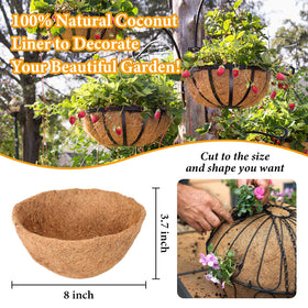 Legigo round coir liner being soaked to shape for easy installation