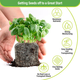 Legigo biodegradable coco fiber net protects fragile roots