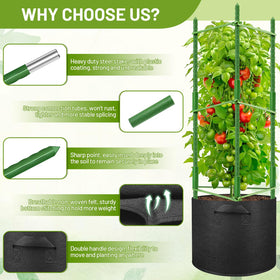 Legigo breathable felt grow bags promote drainage and root growth