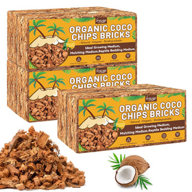 Legigo coco coir bricks 6-pack expanding when soaked for planting