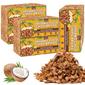 Legigo coco coir bricks expand when soaked to form ready-to-use potting media.
