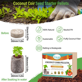Legigo coco coir pellets expand with water to form a light seedling medium