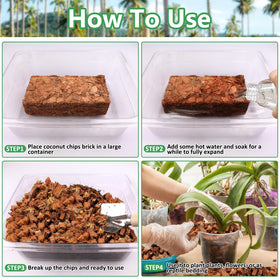 Legigo coco coir potting media mulch reduces weeds and preserves moisture