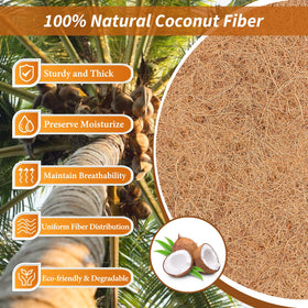 Legigo coco fiber close-up showing dense weave for soil retention and durability.