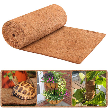 Legigo coco fiber roll used as durable planter liner for soil retention.