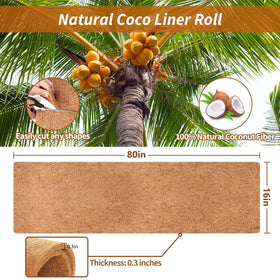 Legigo coco liner roll cuttable and DIY friendly for customized planter shapes.