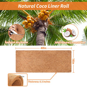 Legigo coir fiber planter liner improves drainage while keeping soil in place.