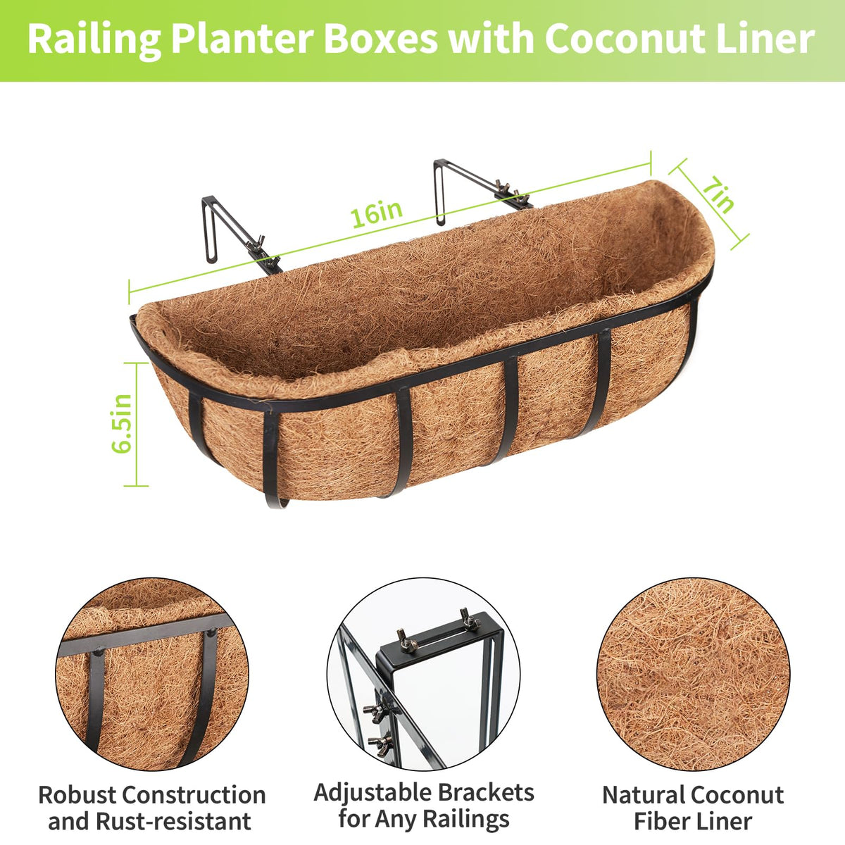Legigo deck railing planter with quick-install setup in progress.