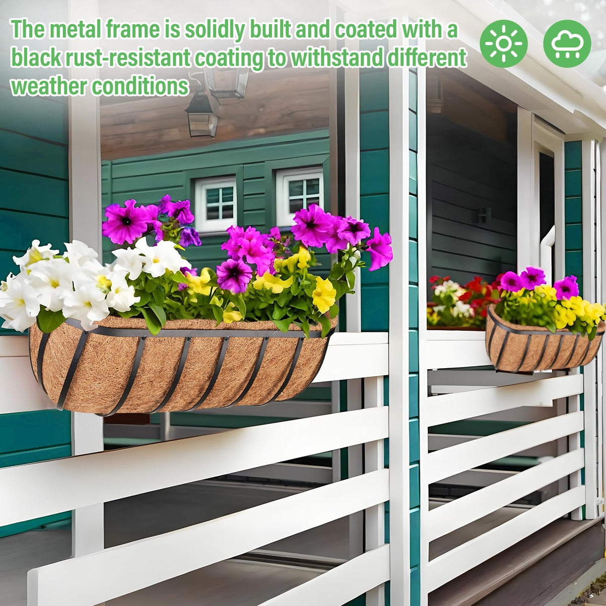 Legigo deep front-to-back planter supports flexible arrangement under windows