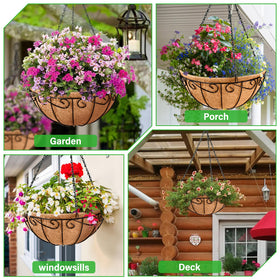 Legigo creative decor ideas with hanging baskets for year round color