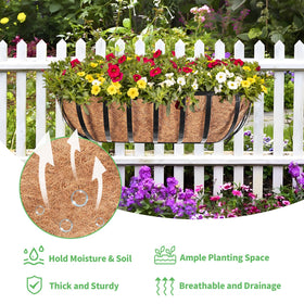 Legigo flowers and herbs thriving in a 16-inch planter box