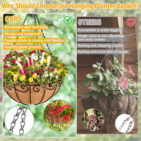 Legigo front porch basket displaying colorful flowers