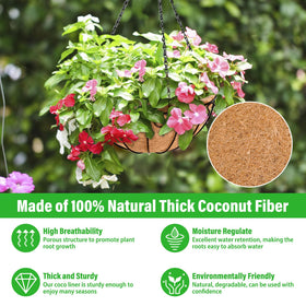 Legigo hanging basket with chain and hook for easy outdoor setup