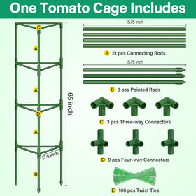 Legigo heavy-duty steel-core tomato cage demonstrates rugged strength for tomatoes and peppers.