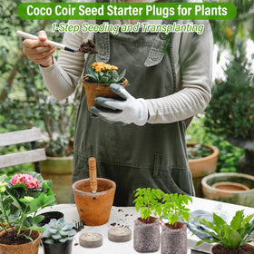 Legigo coco coir pods suitable for hydroponics and greenhouse germination