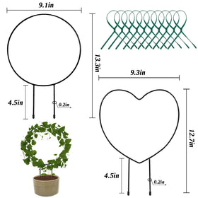 Legigo iron vine support with twist ties keeps training plants neat and organized.