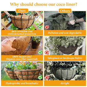 Legigo liner installed inside hanging basket for a tidy fit