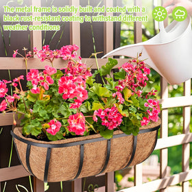 Legigo outdoor flowers on railing showing versatile balcony décor.