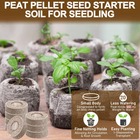 Legigo peat pellet close-up showing expansion and moisture retention