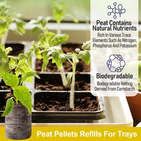 Legigo peat pellets 0.47-inch height after soaking