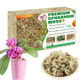 Legigo premium sphagnum moss 25qt pack for moisture retention in potted plants