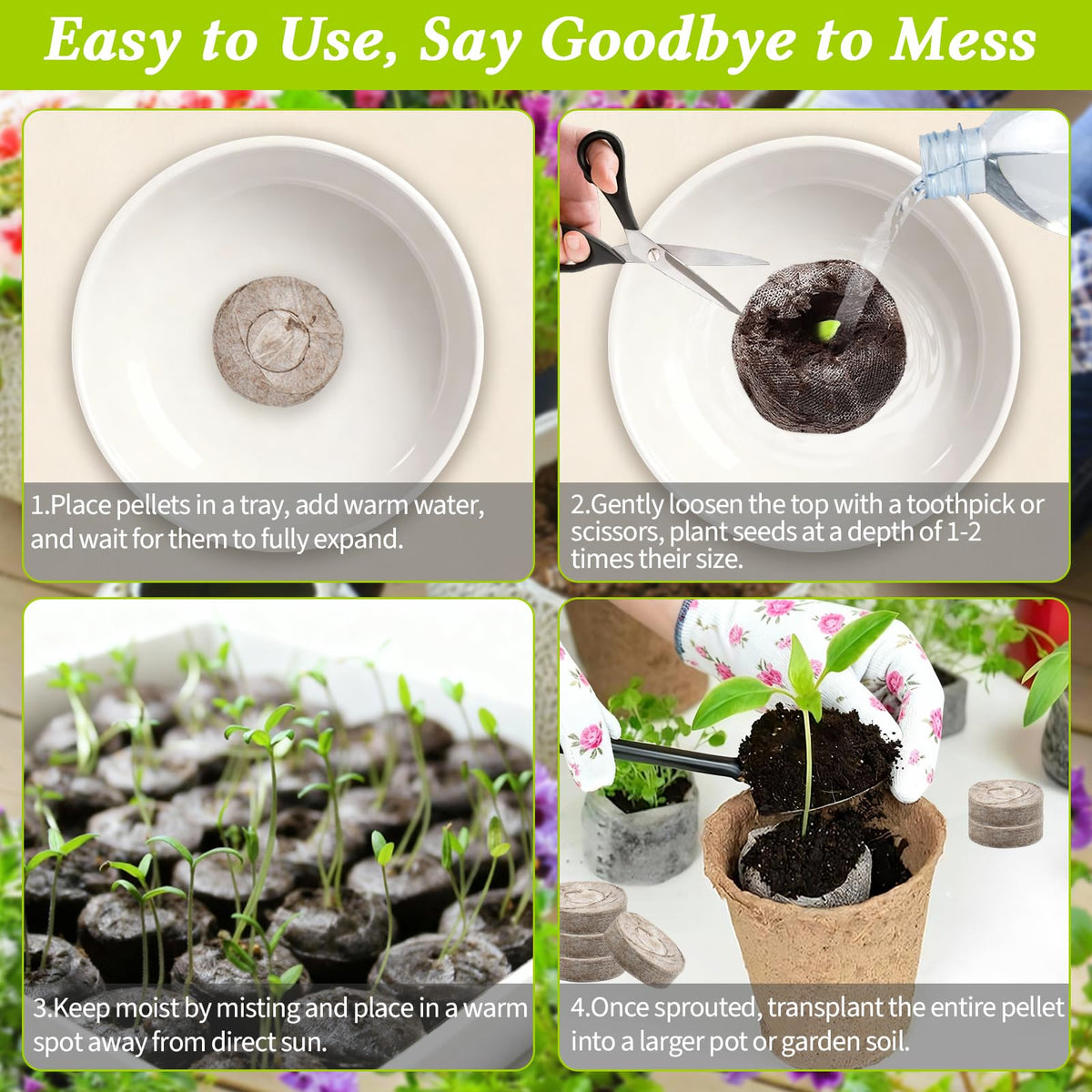 Legigo biodegradable mesh aids natural root penetration for healthy seedlings.