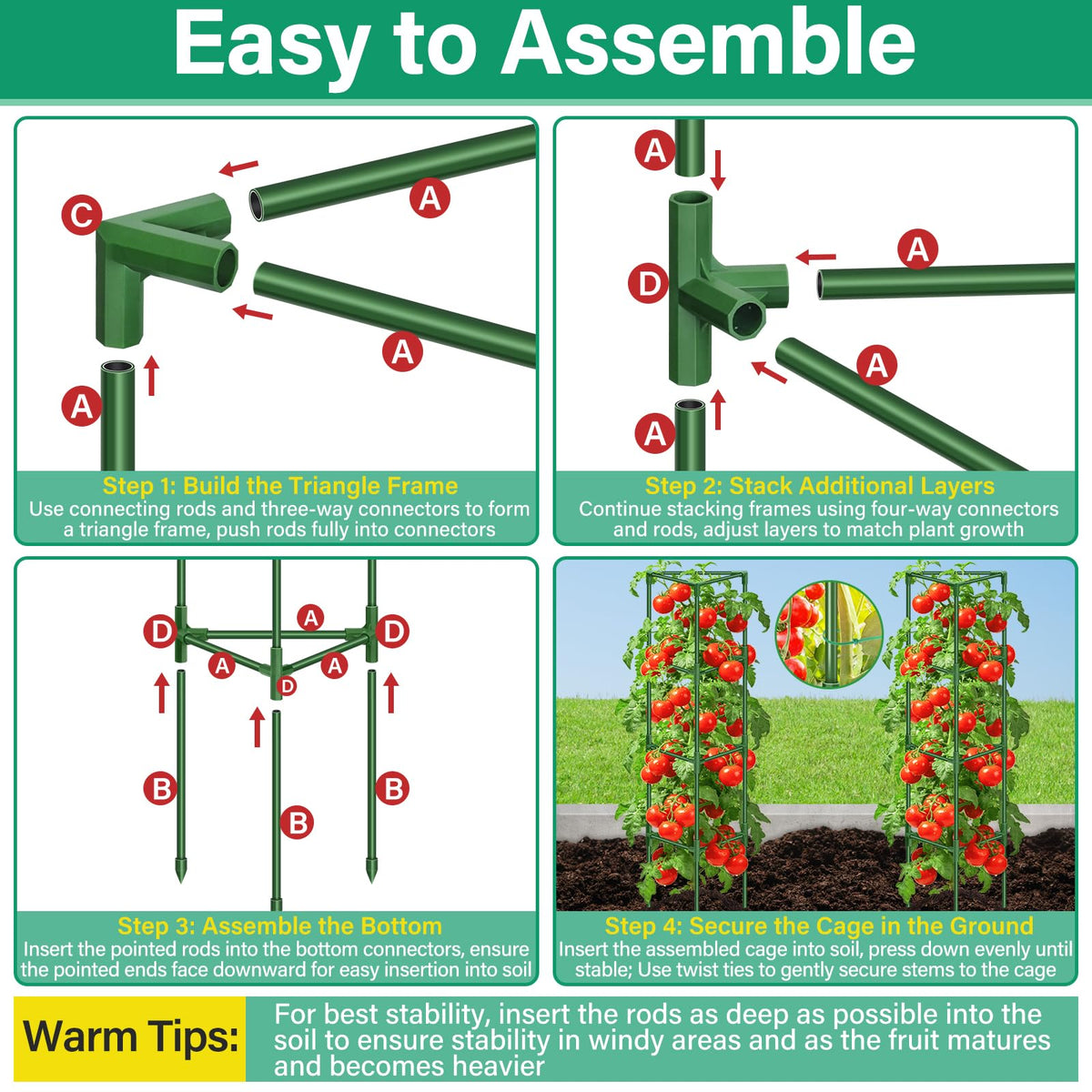 Legigo tool-free assembly in minutes speeds up setup for busy gardeners.
