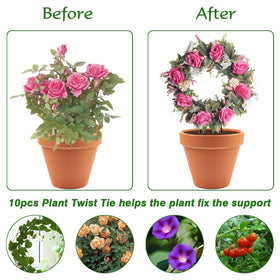 Legigo two-circle garden trellis round design enhances space-saving plant displays.