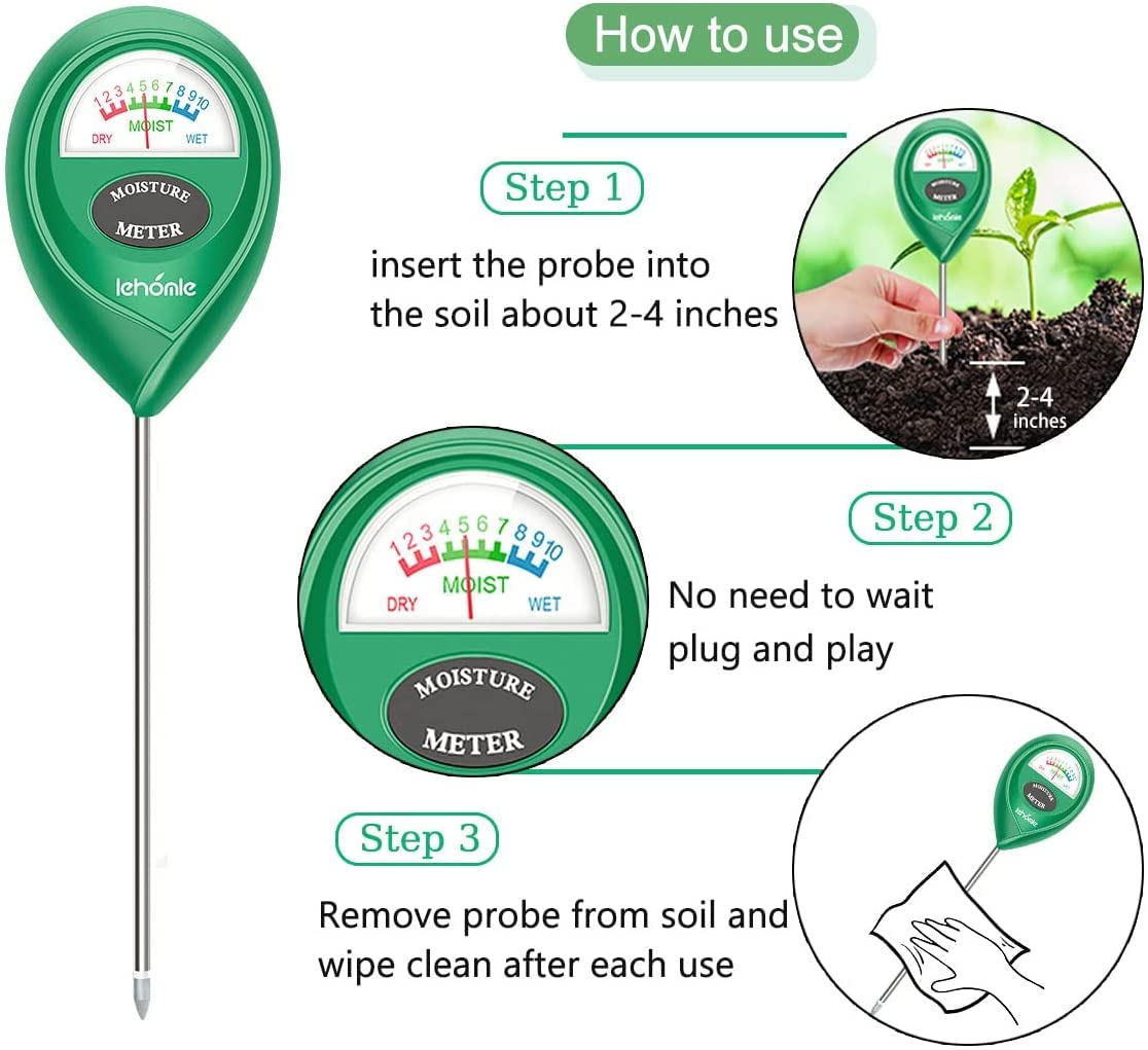 Lehomle battery-free design lets you check moisture anywhere.