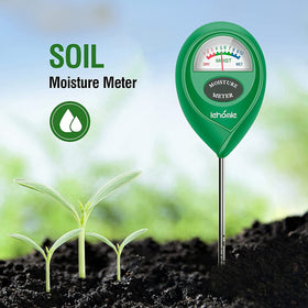 Lehomle stainless steel probe reaches deep into soil for accurate readings.