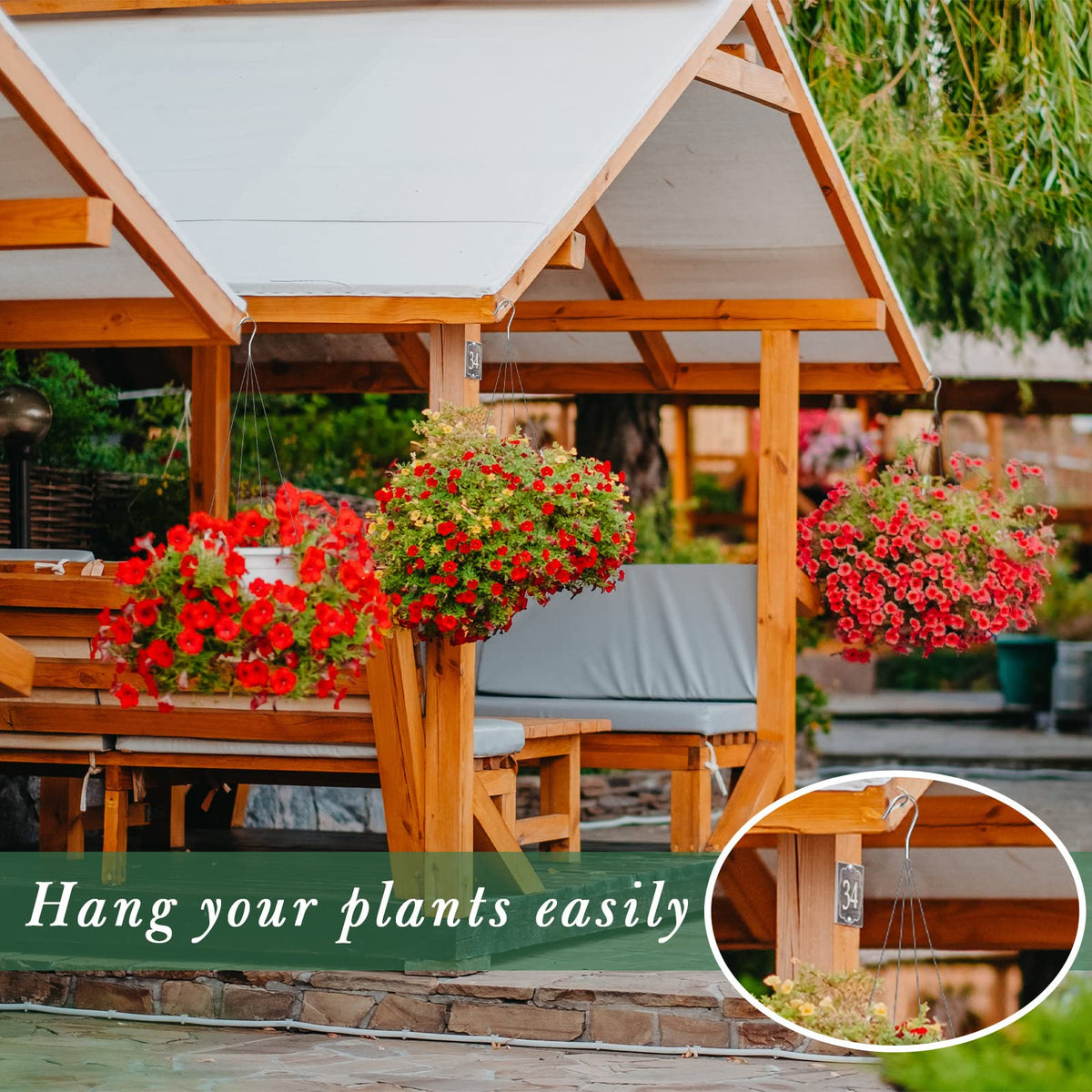 LEIFIDE bird feeder hanger – sturdy hook for feeding stations and garden decor.