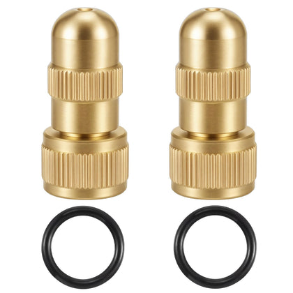 LEIFIDE brass adjustable cone nozzle 2-pack for versatile watering and cleaning