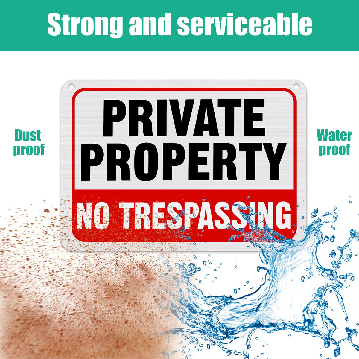 Leifide sign with bold red, black, and white print for quick readability.