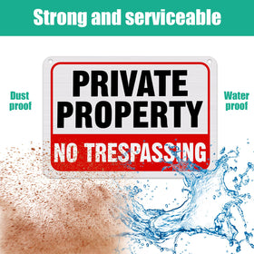Leifide sign with bold red, black, and white print for quick readability.